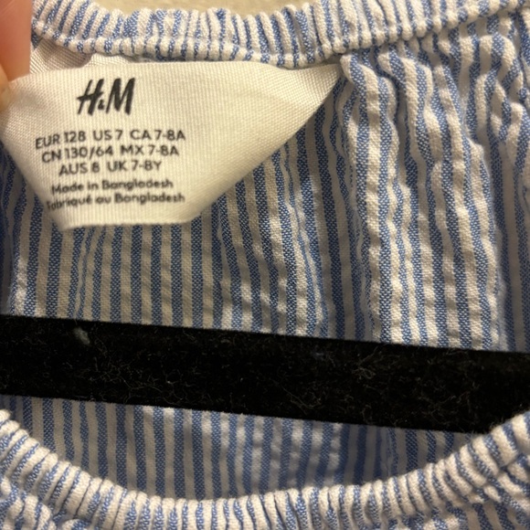 Blue and White Striped Halter Top - Picture 3 of 4